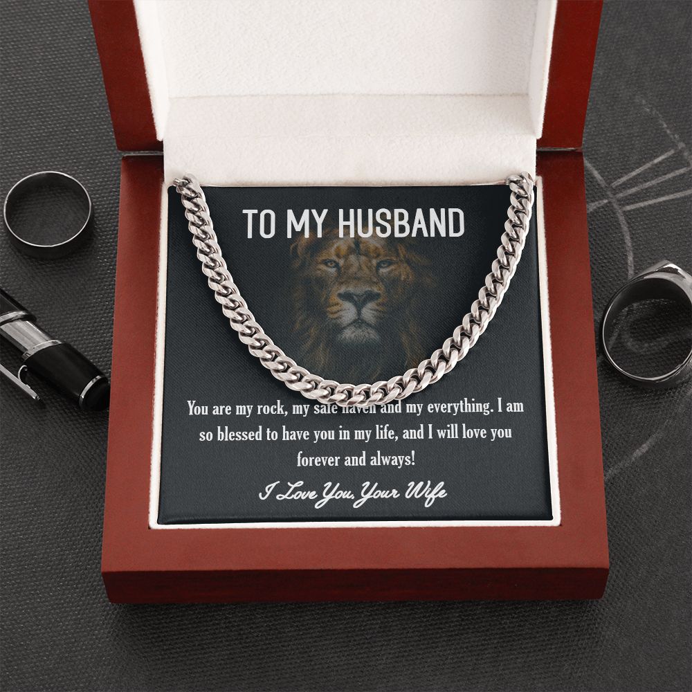 To My Husband - You are my everything - Cuban Link Chain